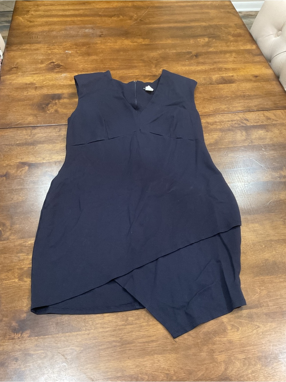 Fashion Nova Navy Asymmetrical Dress